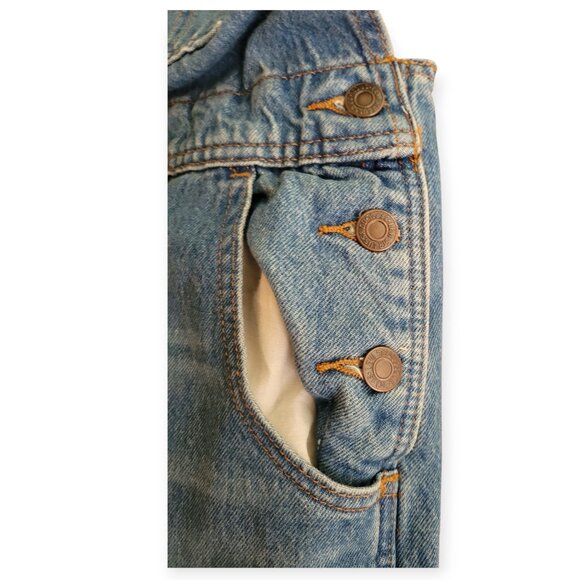 Levi's Full-Length Denim Overalls, Midwash, Size S - Picture 8 of 16